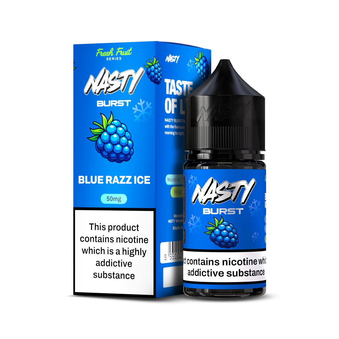 Nasty Burst Blue Razz Ice Salt Nicotine